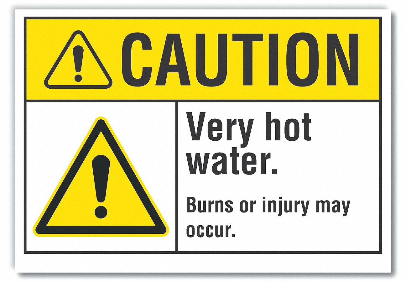  Hot Caution Reflective Label: Reflective Sheeting, Adhesive Sign Mounting, Engineer Grade