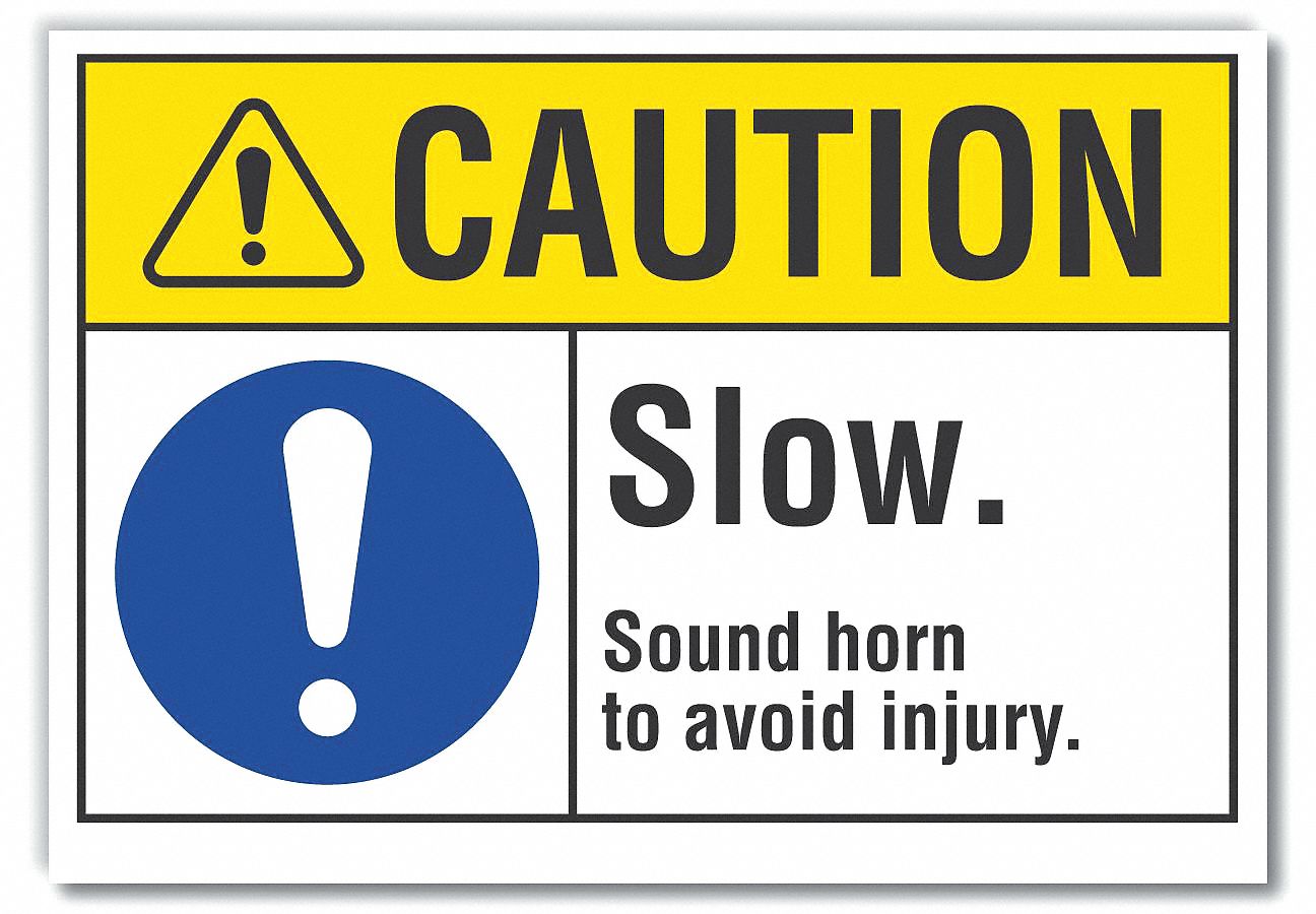  Lift Truck Traffic Caution Reflective Label: Reflective Sheeting, Adhesive Sign Mounting