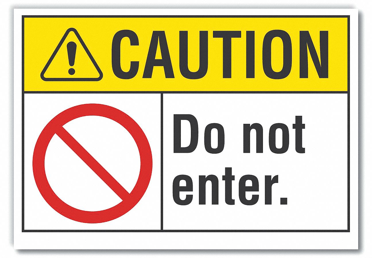  Exit & Entrance Caution Reflective Label: Reflective Sheeting, Adhesive Sign Mounting, Caution