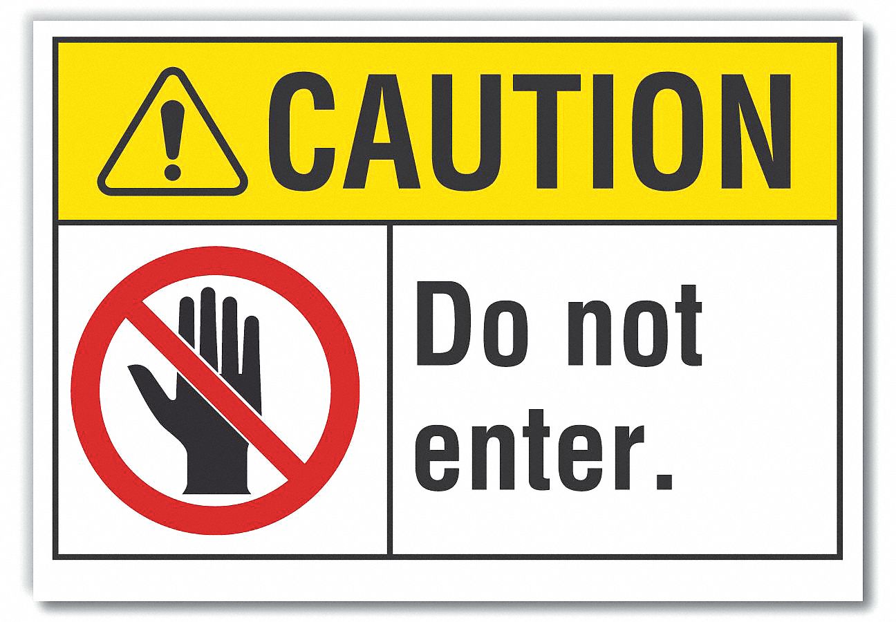  Exit & Entrance Caution Reflective Label: Reflective Sheeting, Adhesive Sign Mounting, Caution