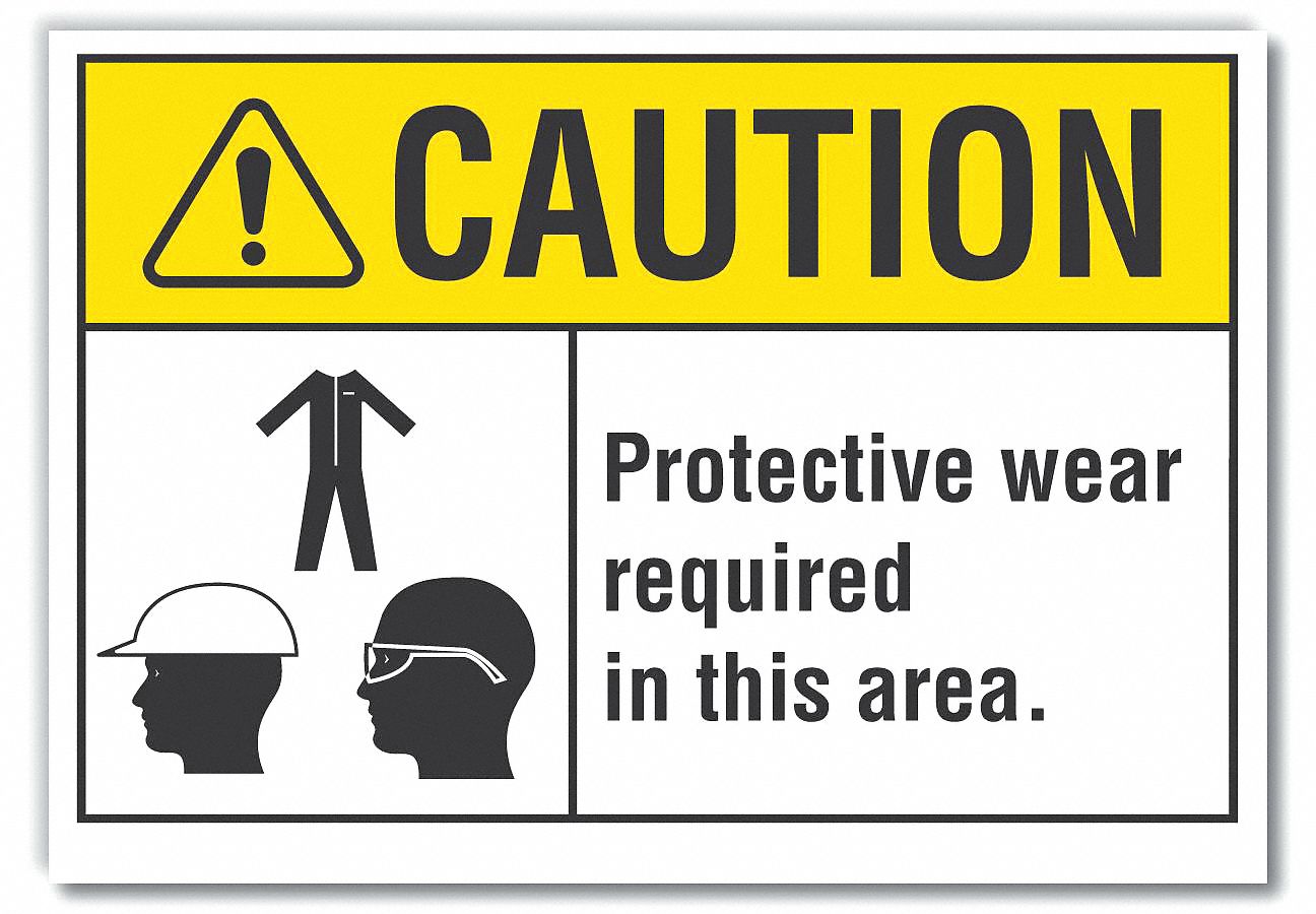  Ppe  Caution Reflective Label: Reflective Sheeting, Adhesive Sign Mounting, Engineer Grade, Caution