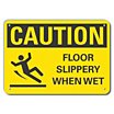 Caution: Floor Slippery When Wet Signs image