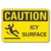 Caution: Icy Surface Signs