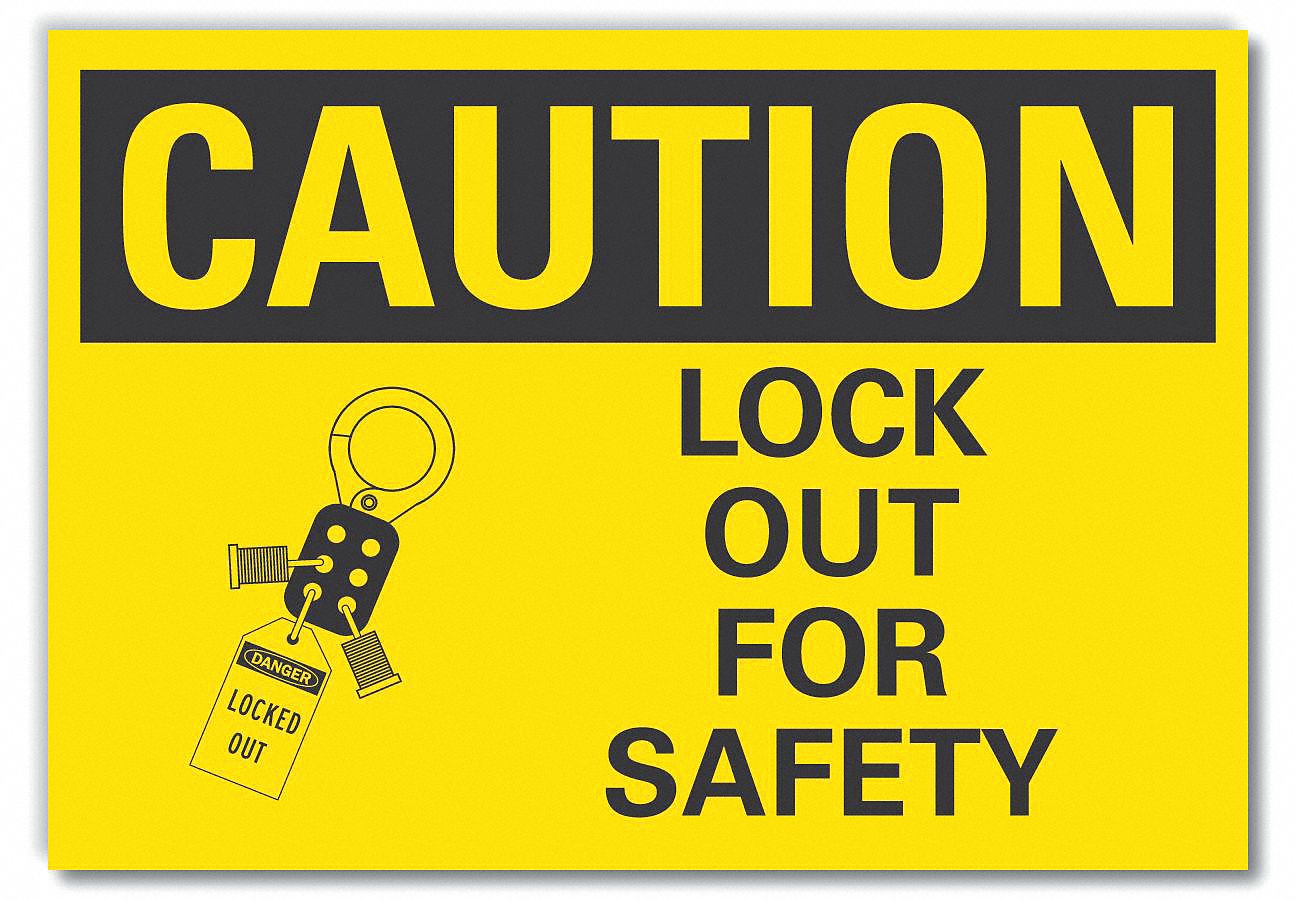 Reflective Sheeting, Adhesive Sign Mounting, Lockout Tagout Caution ...