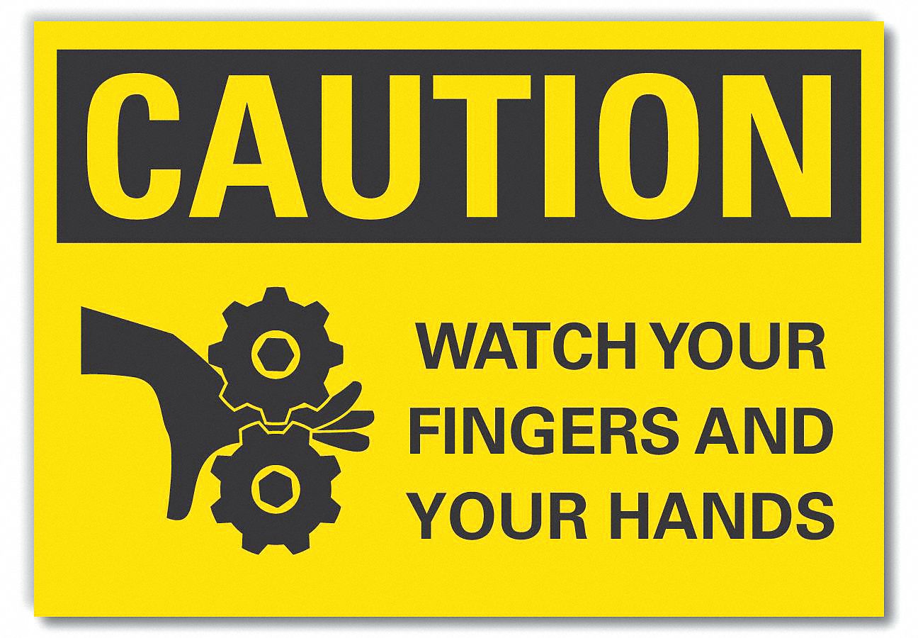  Accident Prevention Caution Reflective Label: Reflective Sheeting, Adhesive Sign Mounting