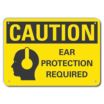 Caution: Ear Protection Required Signs