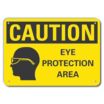 Caution: Eye Protection Area Signs