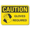 Caution: Gloves Required Signs