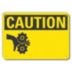 Caution: Machine Hazard (image) Signs