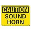 Caution: Sound Horn Signs image