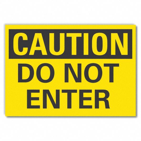 Lyle Exit And Entrance Caution Reflective Label Sign Format Traditional