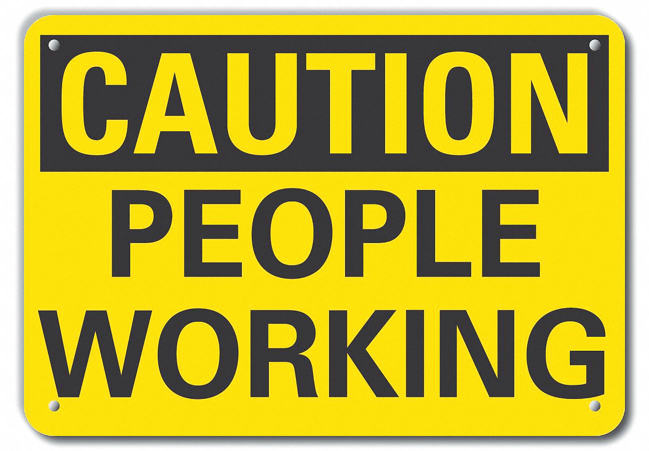 Rflct Accident Prevent Caut Sign, 10x14in