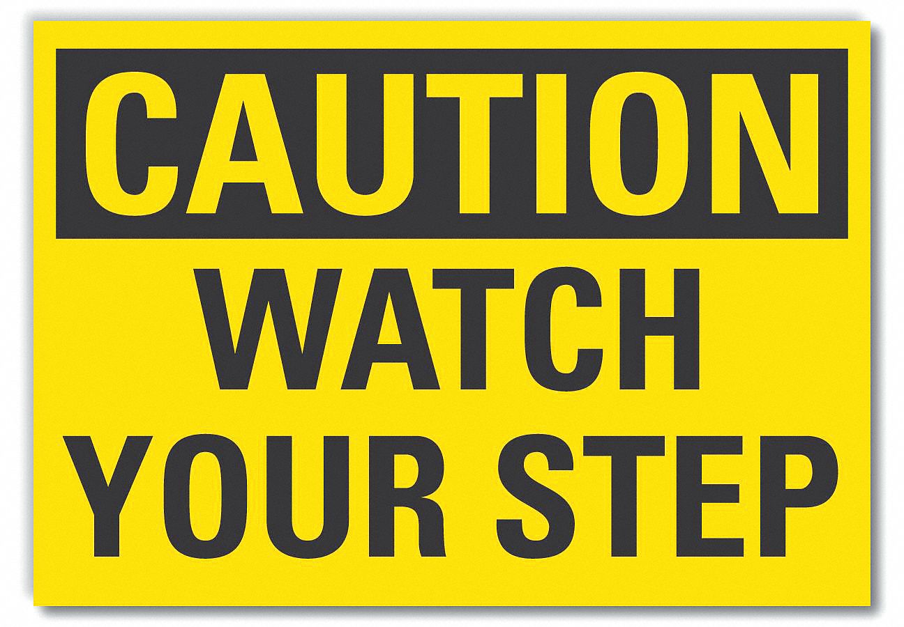 PANNEAU AVERT,3-1/2PO X 5PO,VINYLE