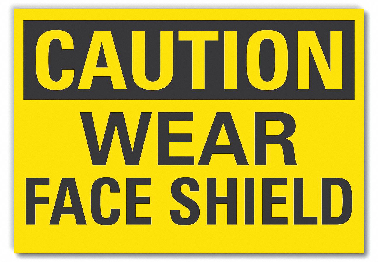 NonPVC Polymer, Adhesive Sign Mounting, Caution Sign 456A69LCU3