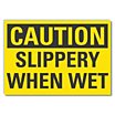 Caution: Slippery When Wet Signs image