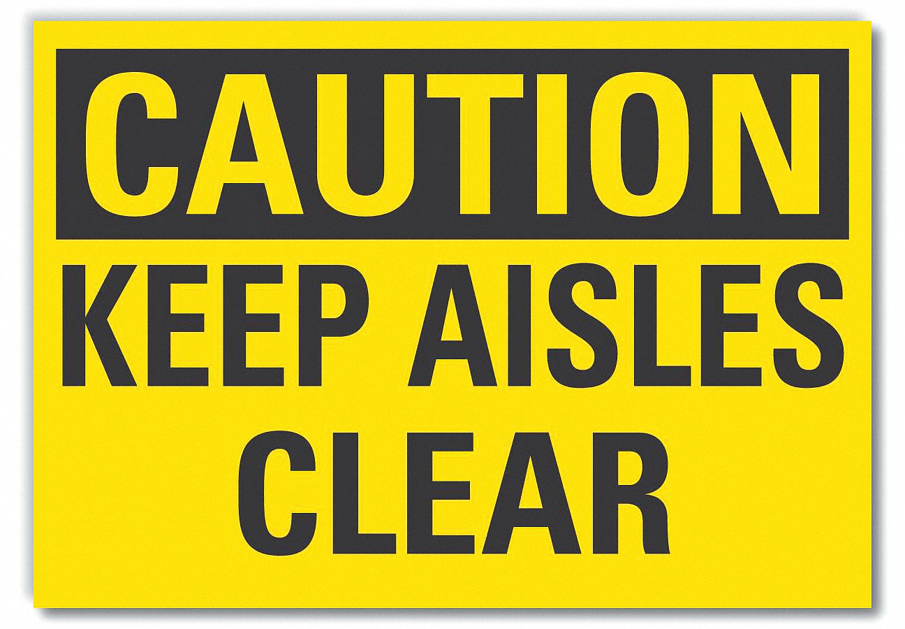 Keep Clear Caution Reflective Label: Reflective Sheeting, Adhesive Sign Mounting, Engineer Grade