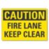 Caution: Fire Lane Keep Clear Signs