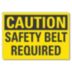 Caution: Safety Belt Required Signs