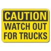 Caution: Watch Out For Trucks Signs