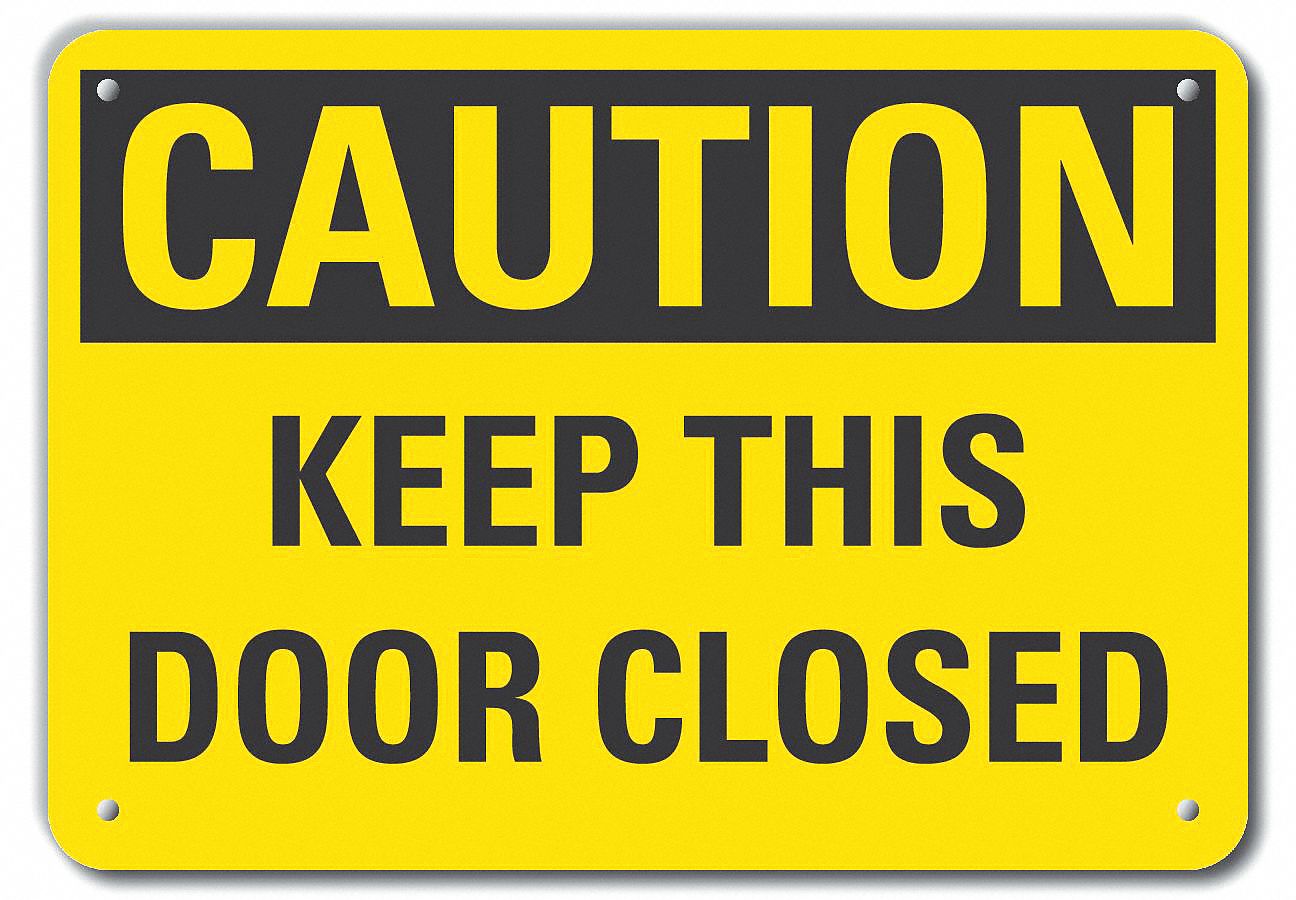 Caution Sign: Plastic, Mounting Holes Sign Mounting, 7 in x 10 in Nominal Sign Size, 0.055 in Thick