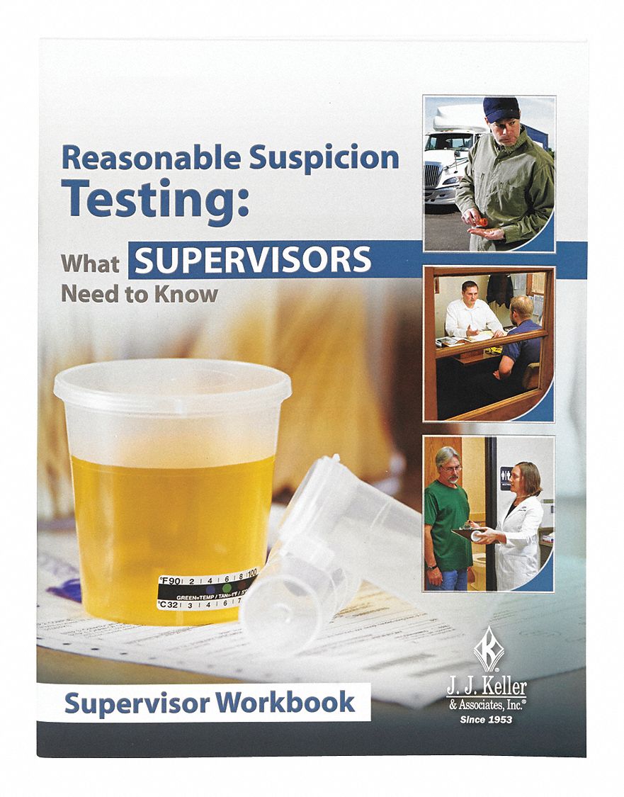 JJ KELLER, Reasonable Suspicion Testing, Employee Workbook, Handbook 49VT0538962 Grainger