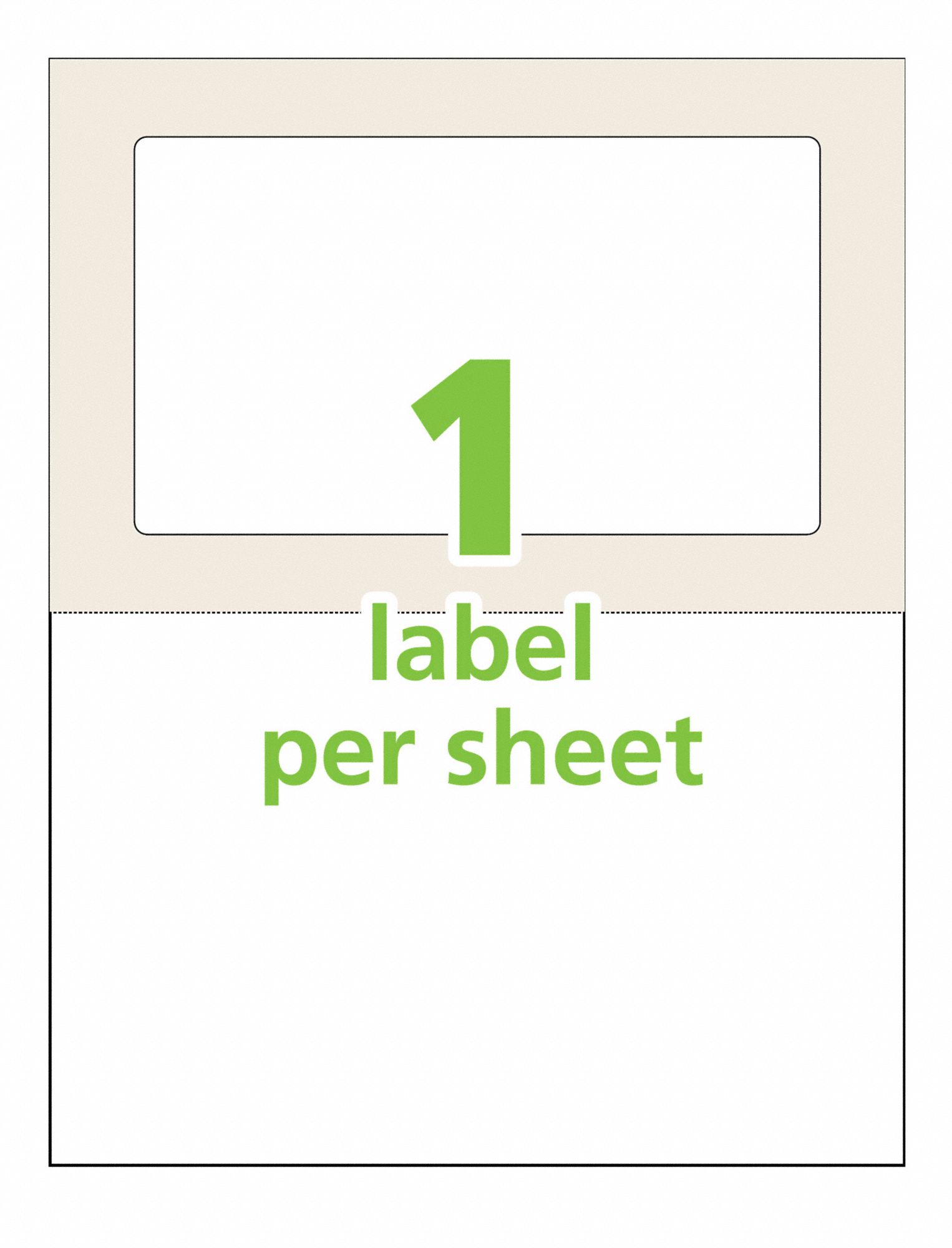 AVERY SelfLaminating Label 5 PK 49VT437278200750 Grainger