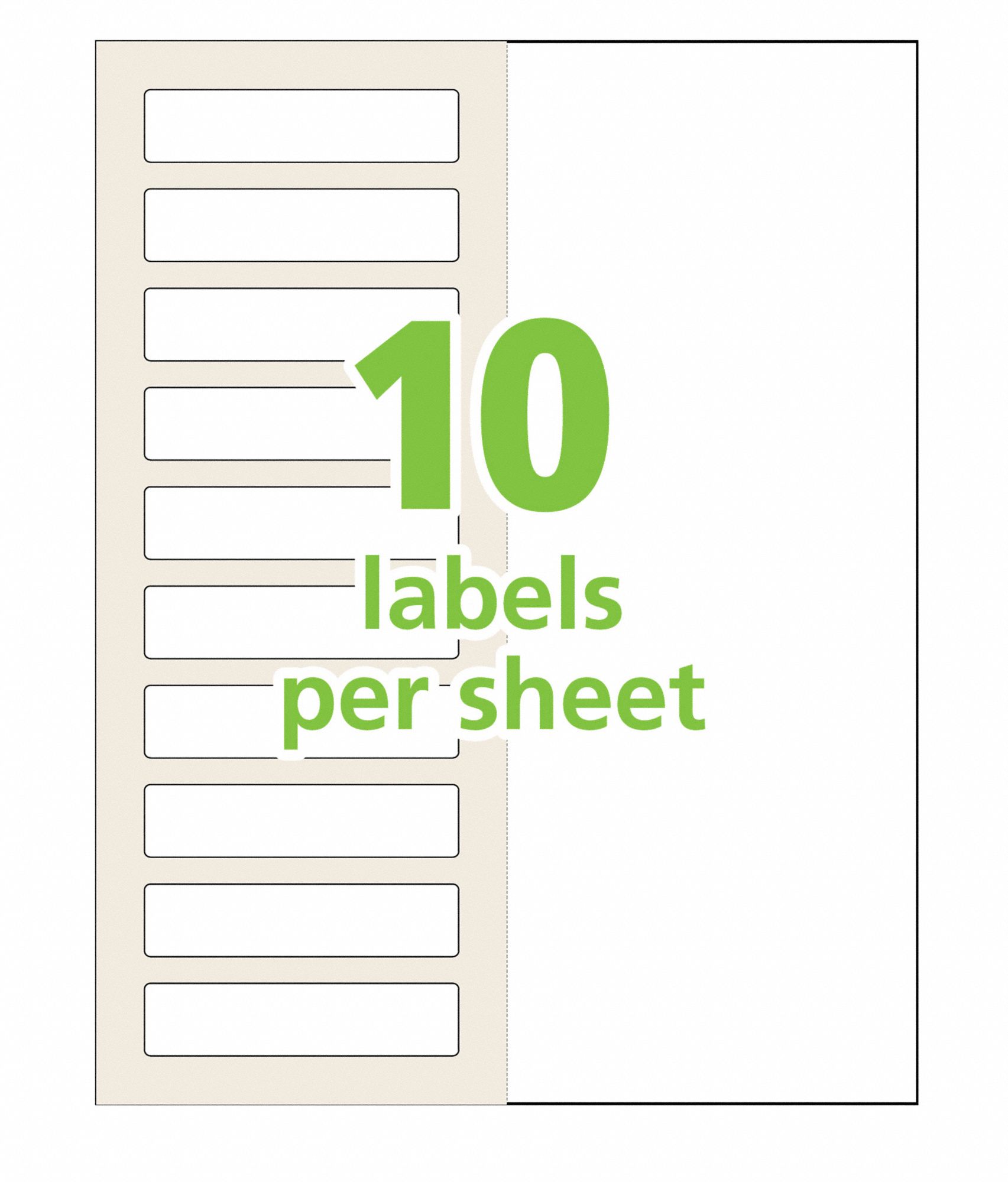 AVERY SelfLaminating Label 5 PK 49VT467278200753 Grainger