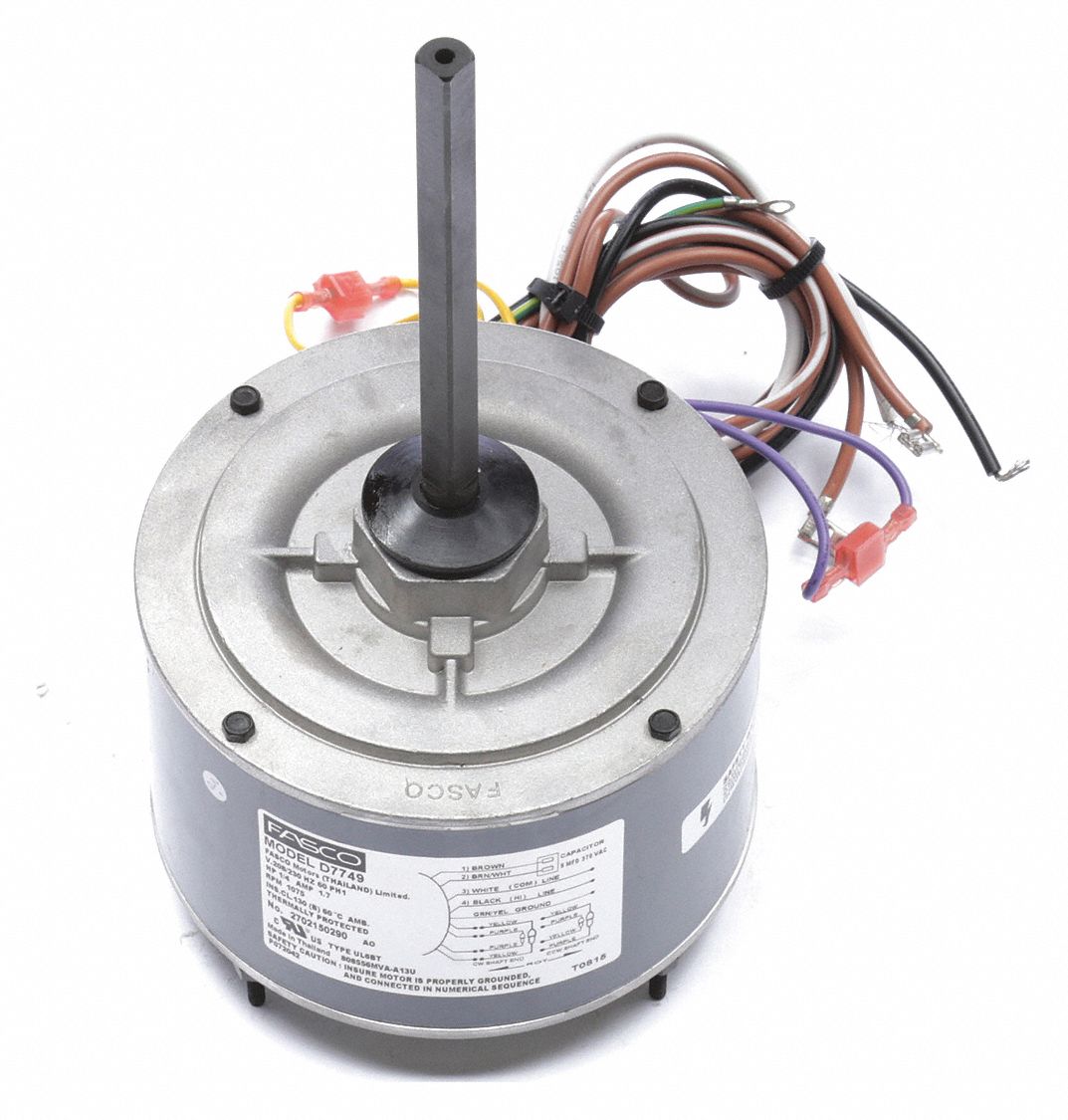 FASCO, Stud Mount, Open Dripproof, Condenser Fan Motor - 49VT86|D7749 ...