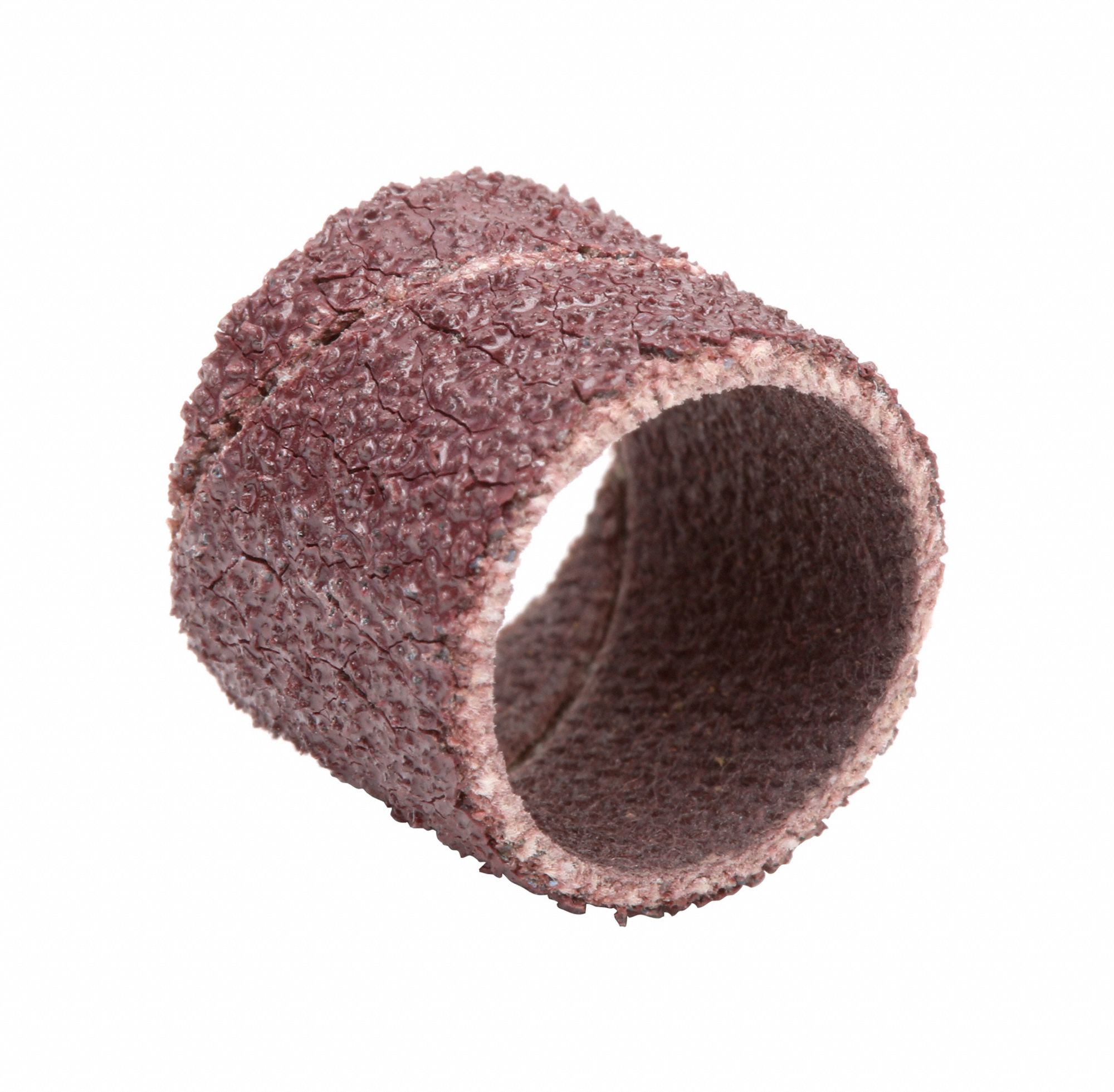Spiral Band: 1/2 in Dia x 1/2 in W, Aluminum Oxide, 60 Grit, 341D