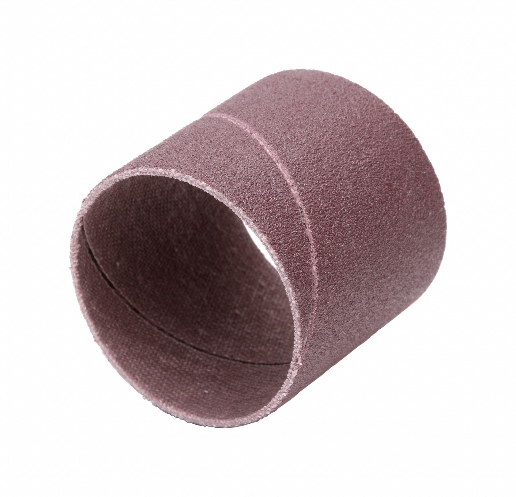 Spiral Band: 1 1/2 in Dia x 1 1/2 in W, Aluminum Oxide, P120 Grit, 341D