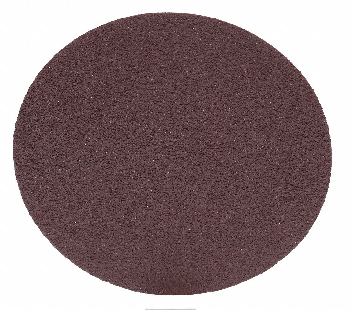 PSA Sanding Disc: 3 in Dia, Non-Vacuum, Aluminum Oxide, P100 Grit, X Wt Cloth, 348D, P100, X, PK