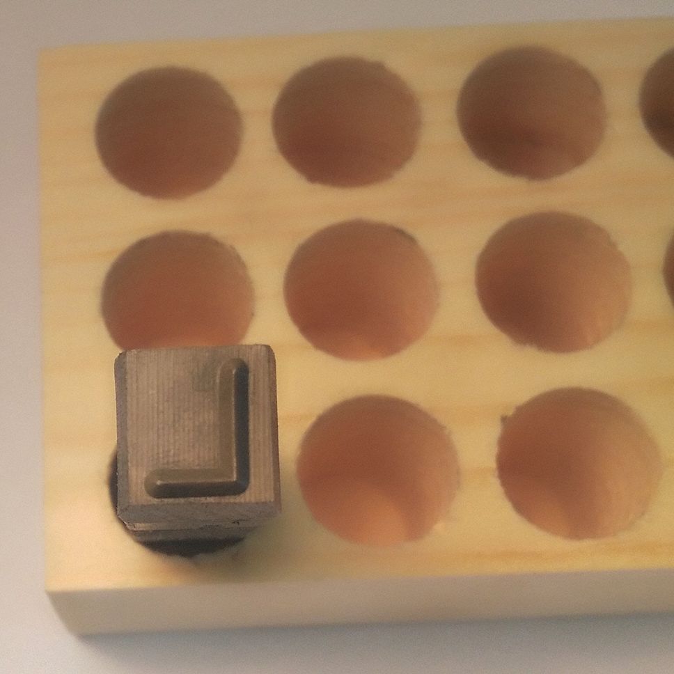 Hand Stamp Character: L, 1/4 in Character Ht, 2 5/8 in Shank Lg, Steel