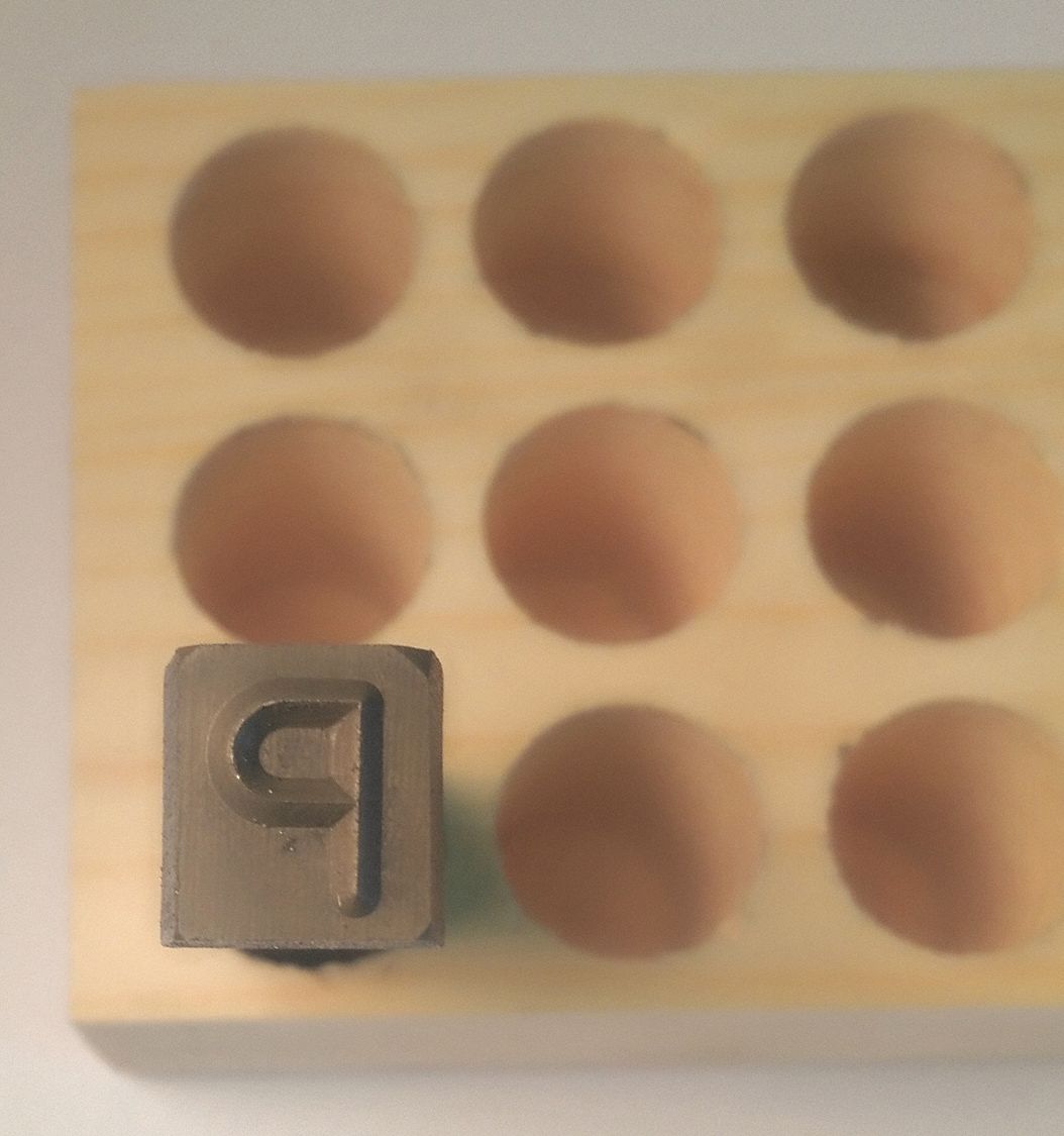 Hand Stamp Character: P, 1/8 in Character Ht, 2 3/8 in Shank Lg, Steel