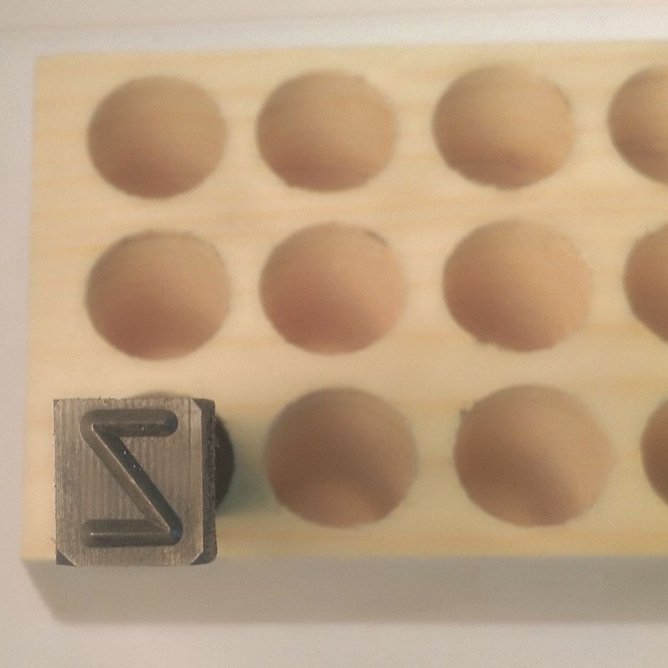 Hand Stamp Character: Z, 1/4 in Character Ht, 3 in Shank Lg, Steel