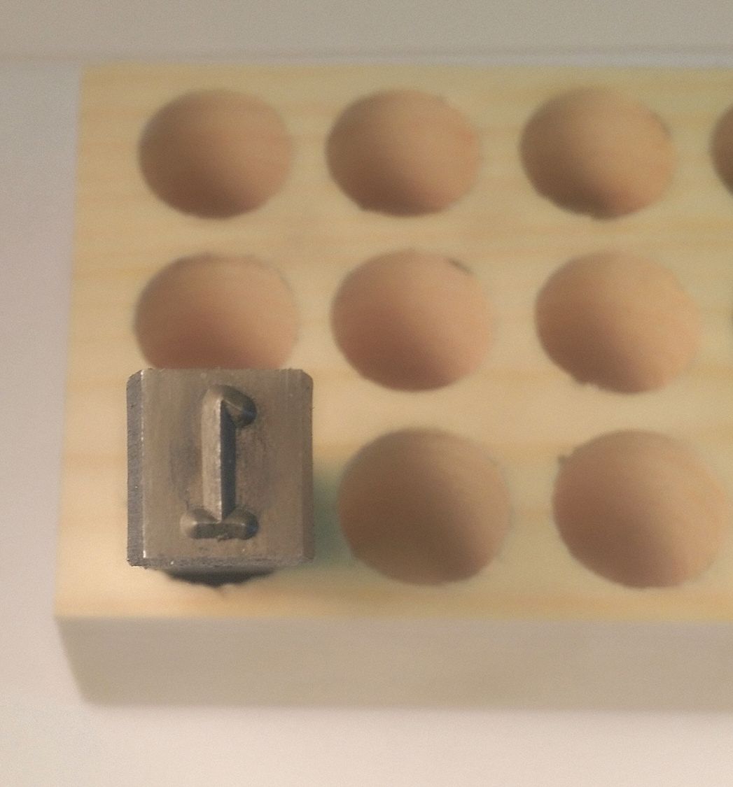 Hand Stamp Character: 1, 1/2 in Character Ht, 3 in Shank Lg, Steel