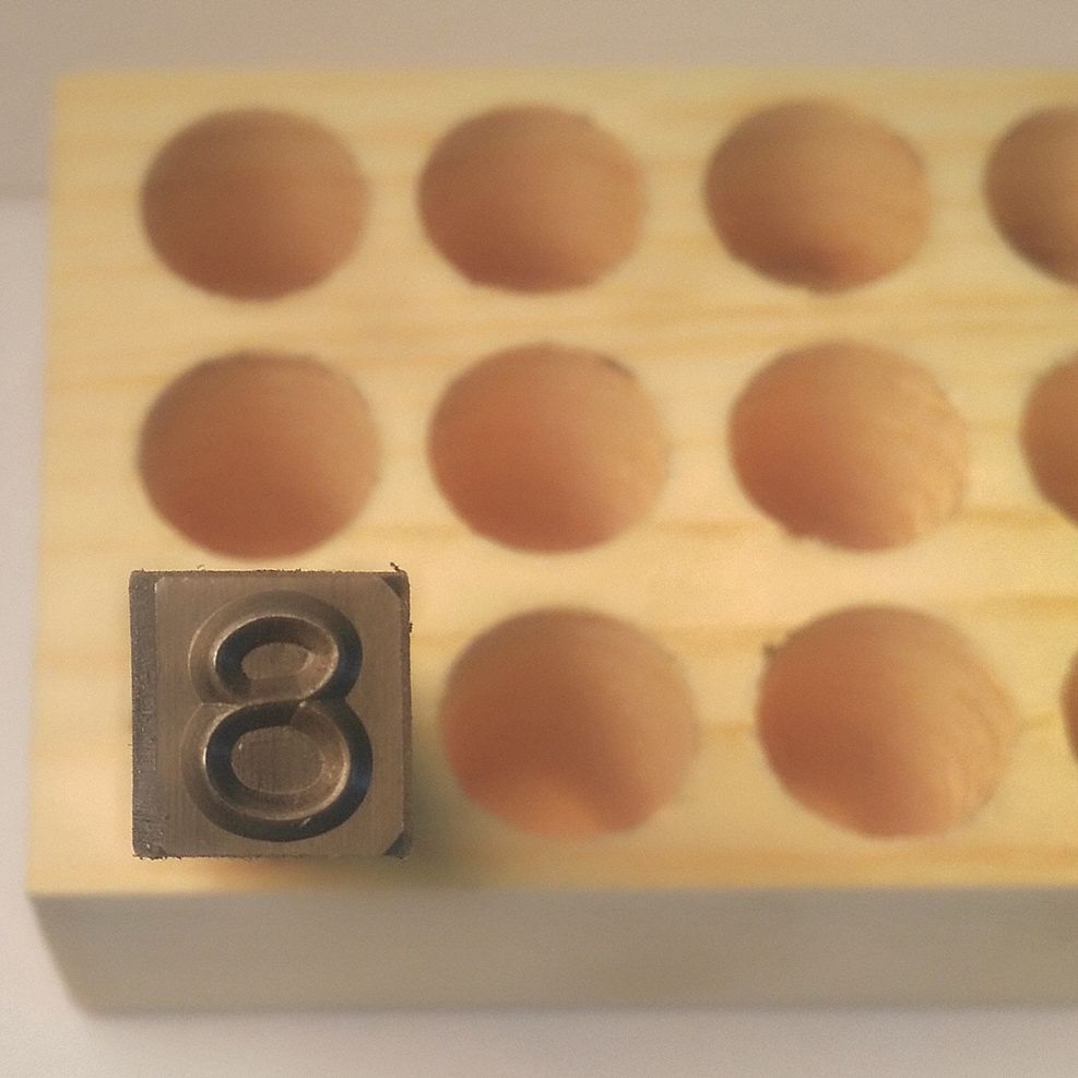 Hand Stamp Character: 8, 1/4 in Character Ht, 2 5/8 in Shank Lg, Steel