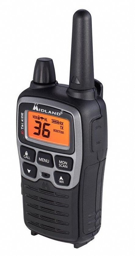 MIDLAND Handheld Portable Two Way Radio, MIDLAND RADIO X-Talker, 36 ...