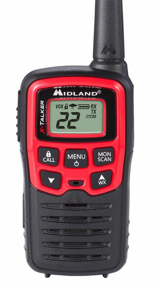MIDLAND Handheld Portable Two Way Radio, Midland Radio E+ Ready, 22