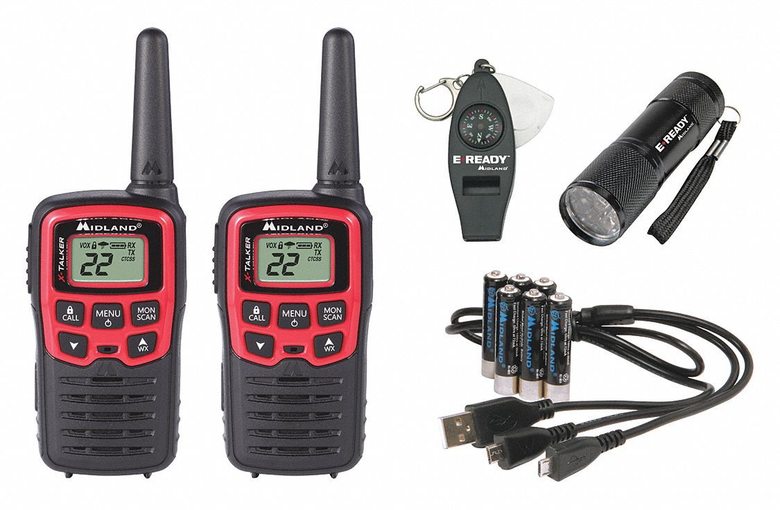 MIDLAND Handheld Portable Two Way Radio, Midland Radio E+ Ready, 22