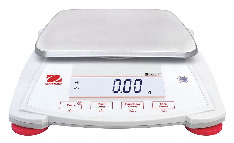 Compact Bench Scale: 2, 200 g Capacity, 0.01 g Readability, Carat/Custom/g/kg/lb/lb/oz/oz/pwt