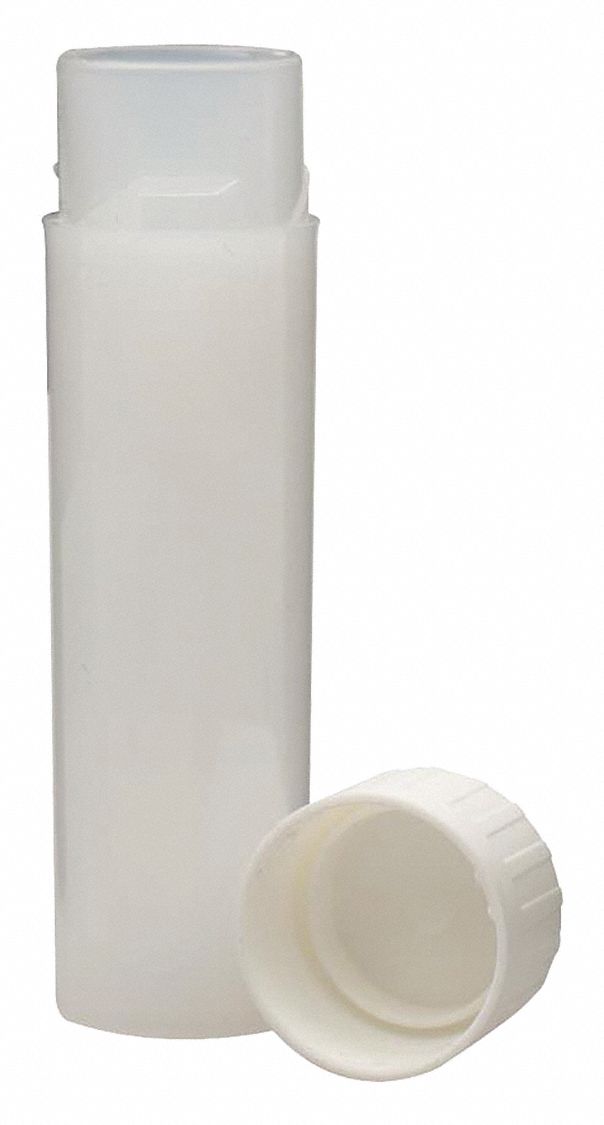 HDPE, 0.2 fl oz Capacity English, Scintillation Vial with Cap 49WD92225414 Grainger