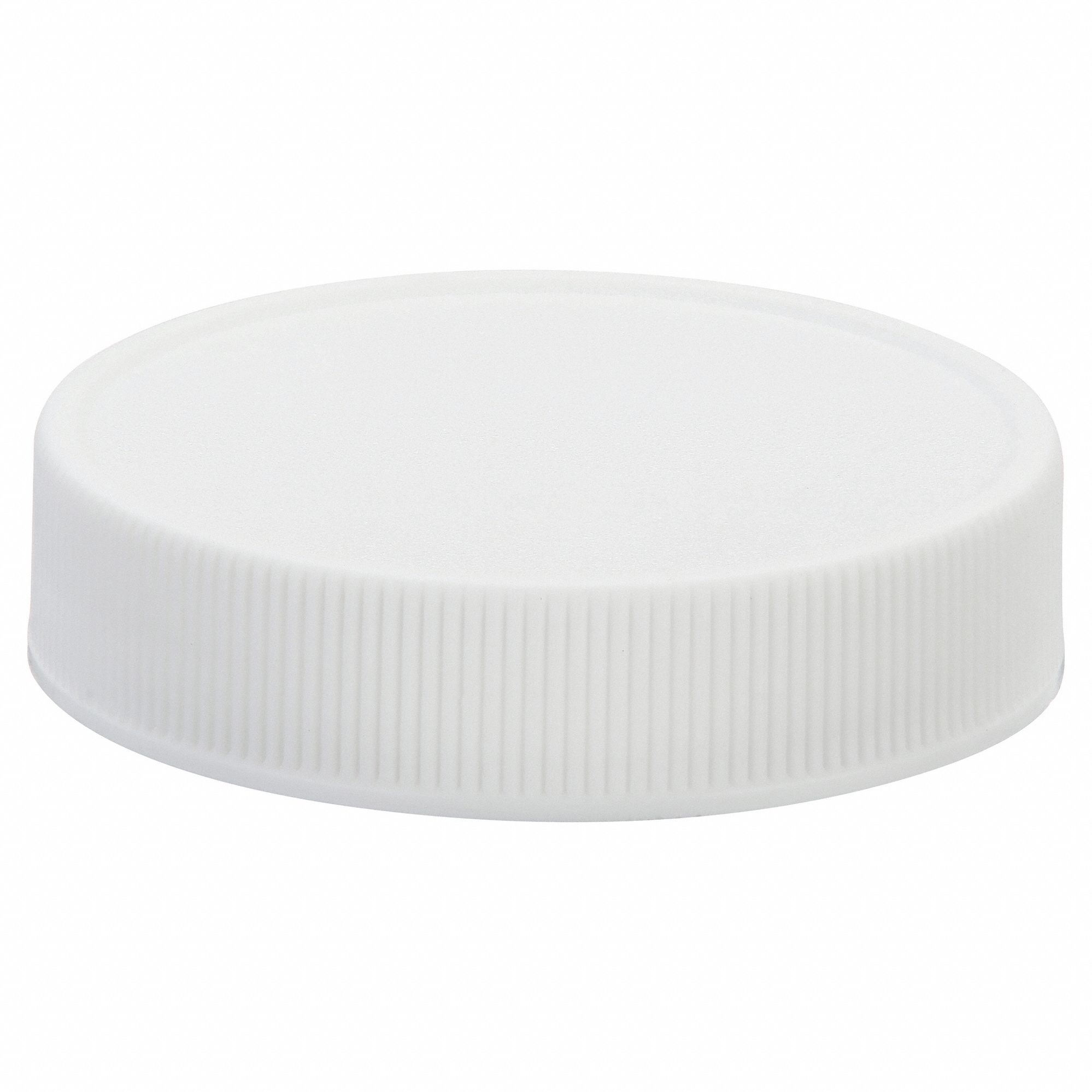 Cap, 48 mm Dia, White, PK72