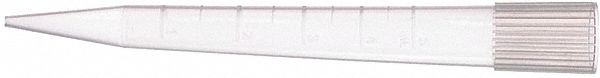 Pipettor Tip: Sterile, 5 mL Capacity, Bulk Bag, No Filter, Polypropylene, Clear, 500