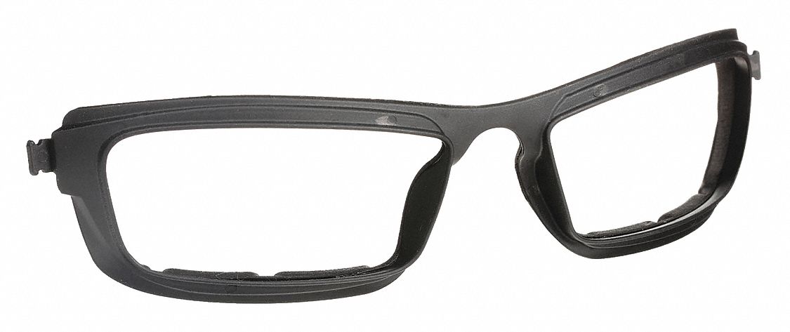 Safety Eyewear Foam Gasket: Self-Adhesive Attachment Type, Black