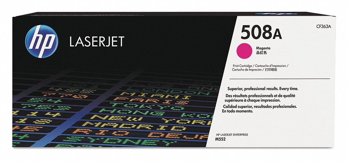 Toner Cartridge: 508A, Magenta, Magenta