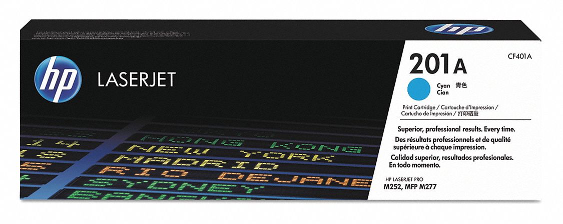 Toner Cartridge: 201A, Cyan, Cyan