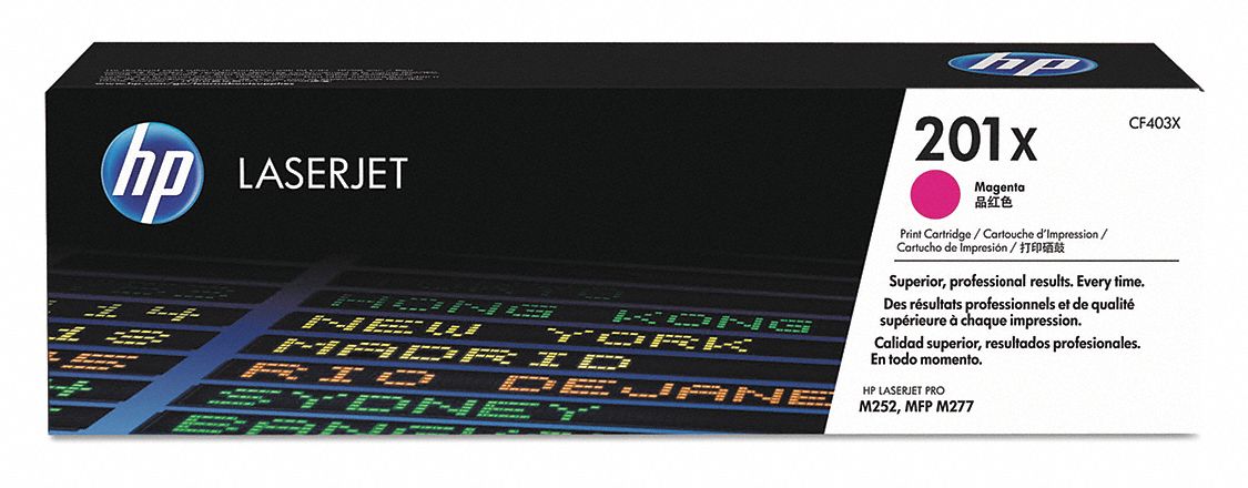 High Yield Toner Cartridge: 201X, Magenta, Magenta