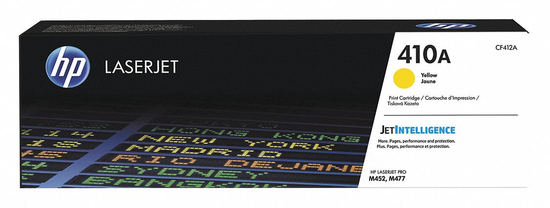 Toner Cartridge: 410A, Yellow, Yellow