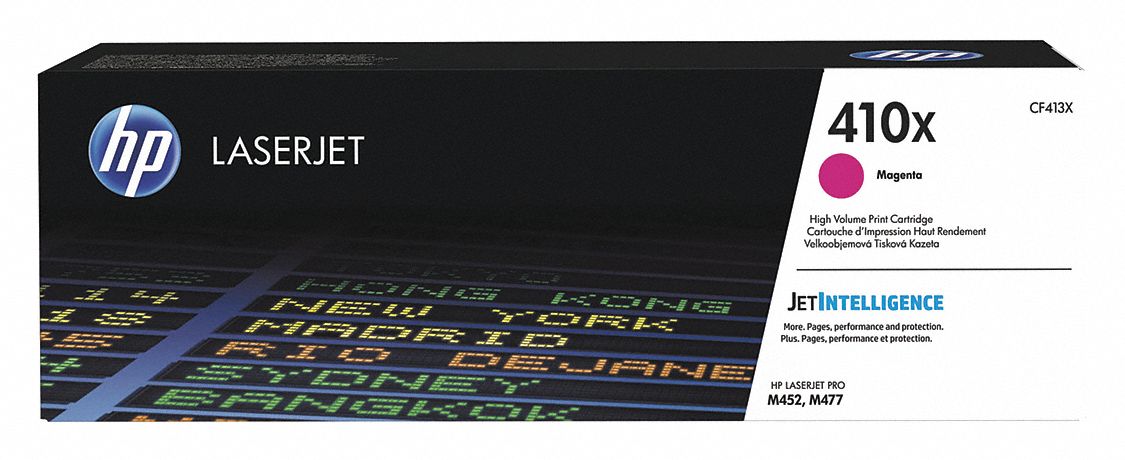 High Yield Toner Cartridge: 410X, Magenta, Magenta