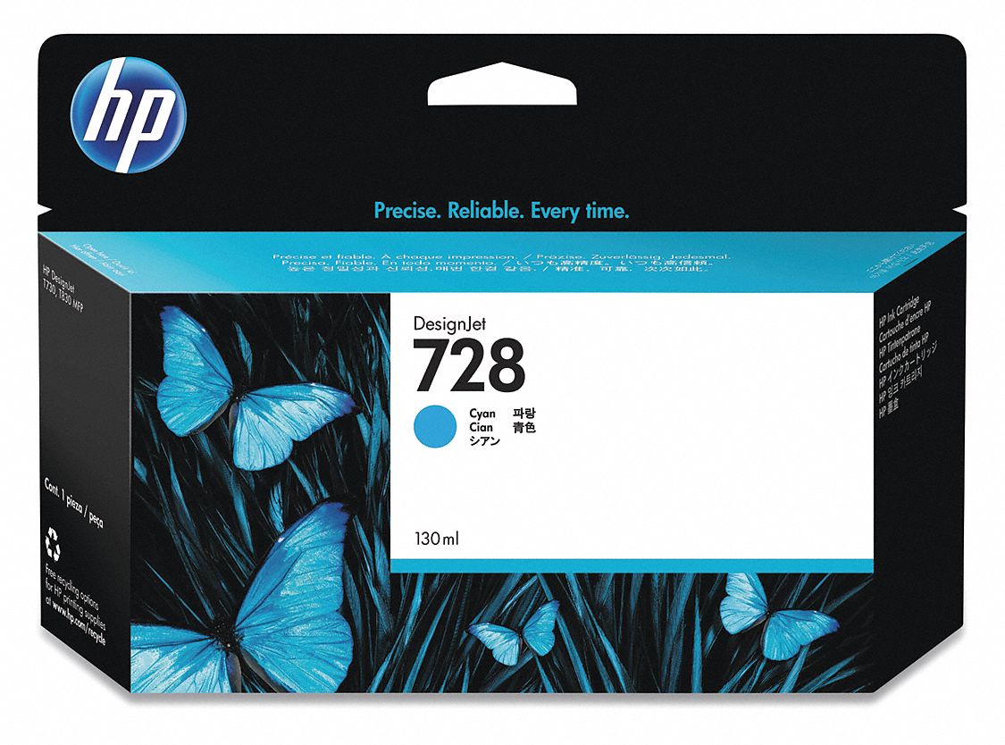 Cartridge: 728, Cyan,